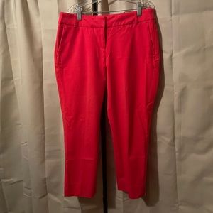 (279-2) Halogen women coral cropped pants size 6P